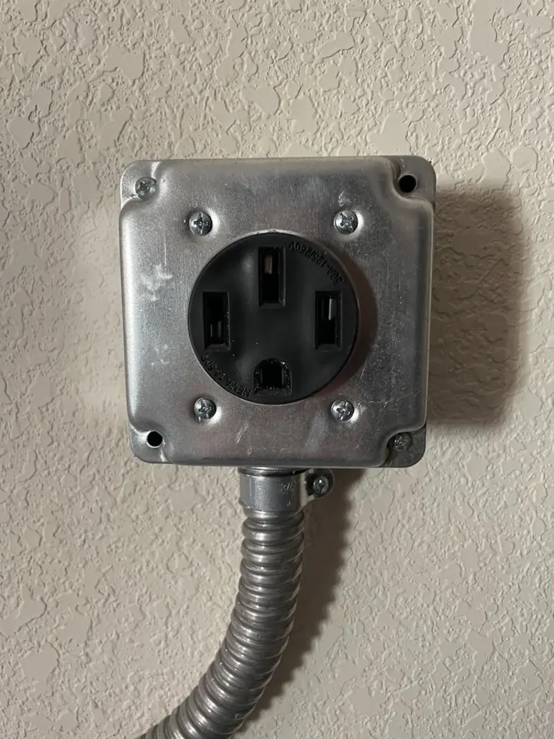 NEMA 14-50 outlet installed for Electrical Panel Upgrade in Jenkins