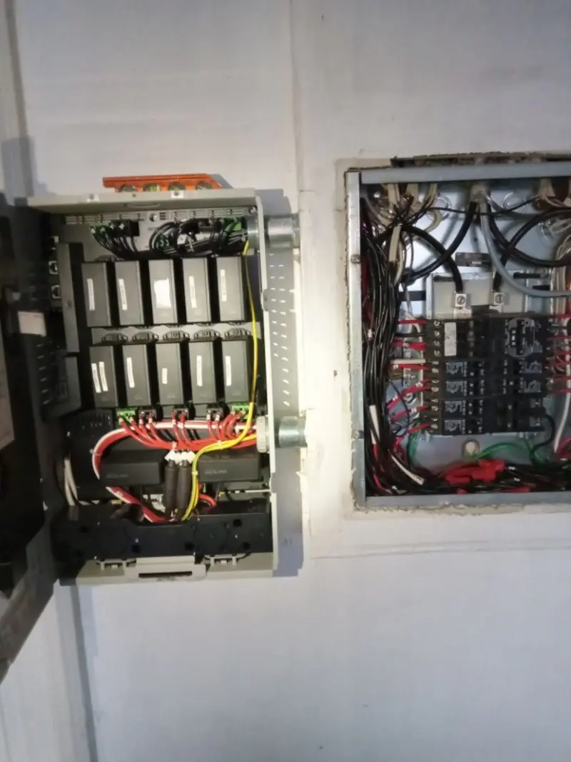 Electrical panel upgrade completed for Security Camera Wiring in Jenkins